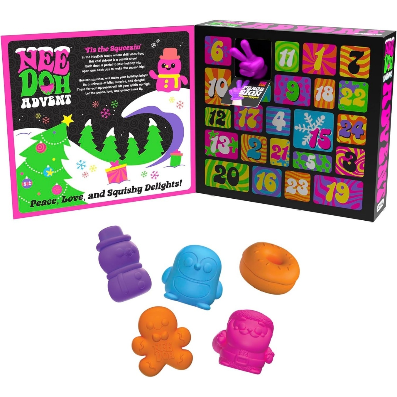NeeDoh Squishmas Advent Calendar - 24 Mini Toys - Image 2