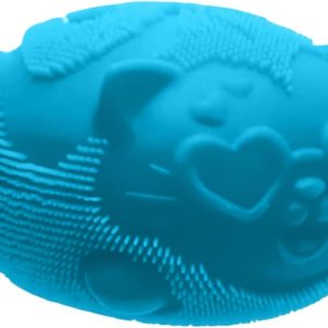 Cool Cat Squeeze Squishy. Cute Cat Stress Fuzz Ball. Slow Rise Sensory Fidget Balls.Sensory Stress Ball Relief (Blue) : Toys & Games
