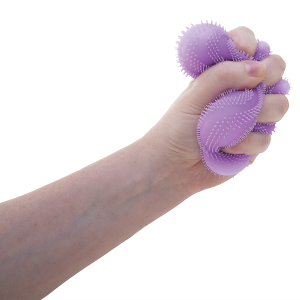 Schylling NeeDoh Fuzz Ball Flower Power - Sensory Toy with a Velvet Texture and Soft Cloud Squish