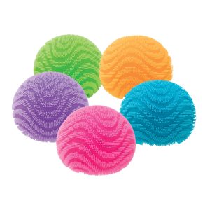 Schylling NeeDoh Fuzz Ball Wonder Waves - Sensory Toy with a Velvet Texture and Soft Cloud Squish